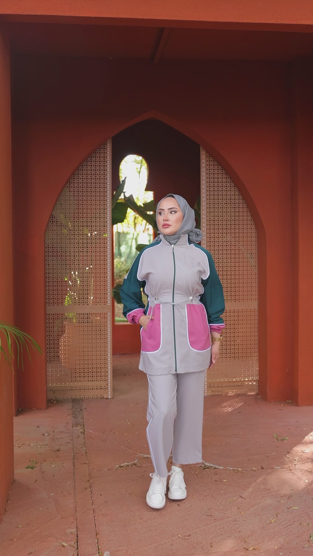 Modest Fashion Tunic And Pants Set For Modern Women