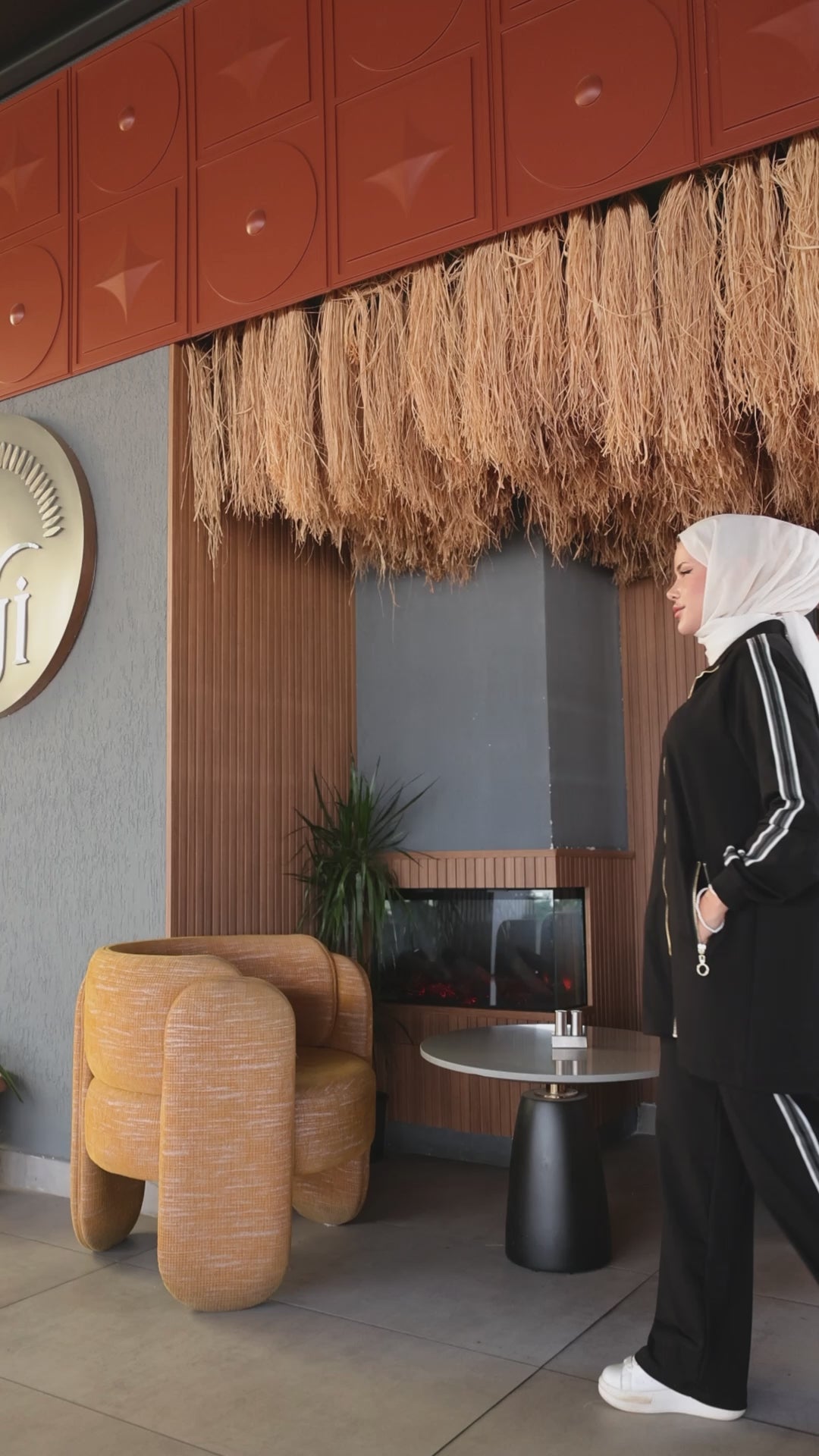 A sporty yet graceful design that reflects modern modest fashion perfectly.